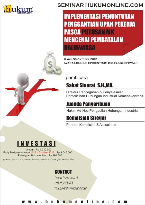 Seminar Pembatalan Daluwarsa