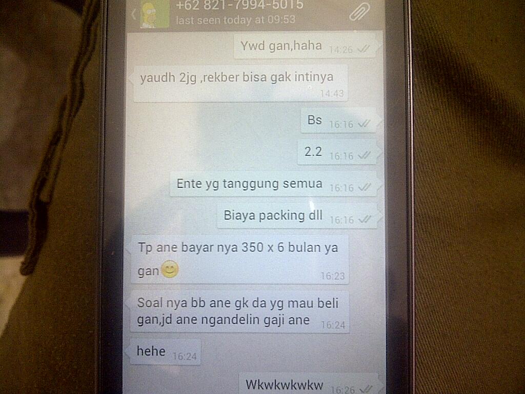 apa yg akan agan2 lakuin kalau ketemu buyer kek gini.. seller fjb masup