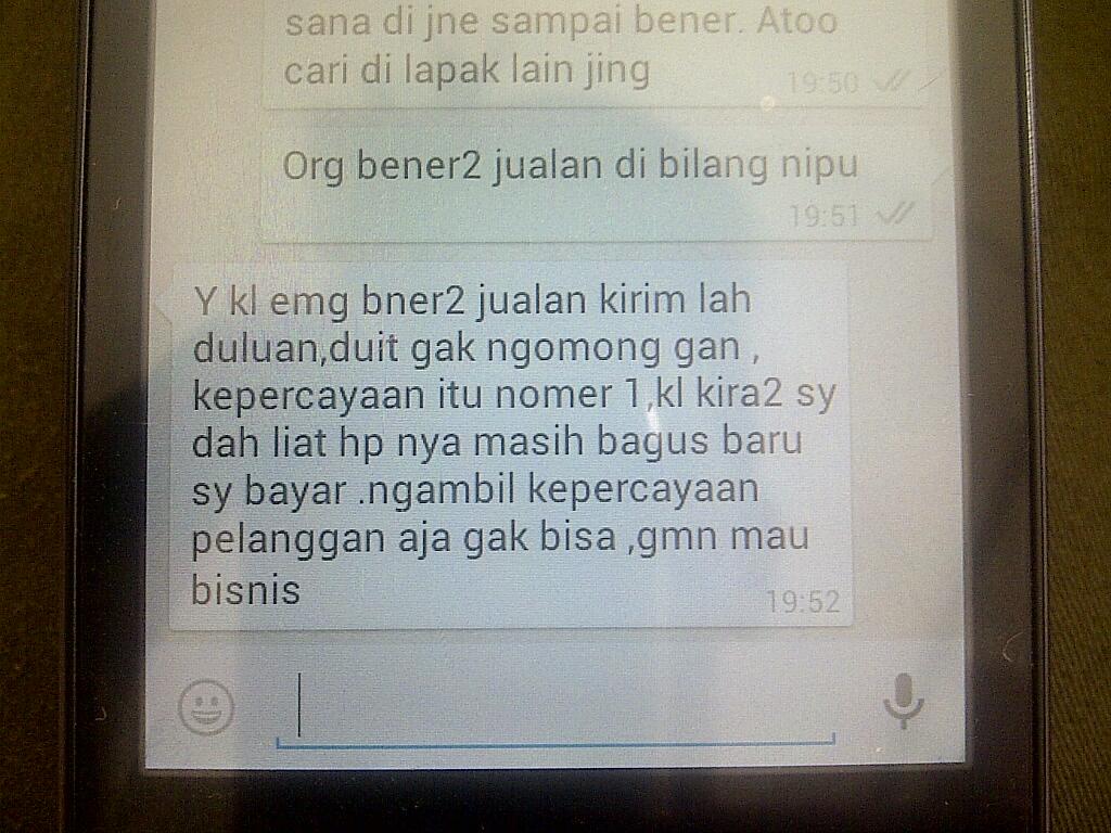 apa yg akan agan2 lakuin kalau ketemu buyer kek gini.. seller fjb masup