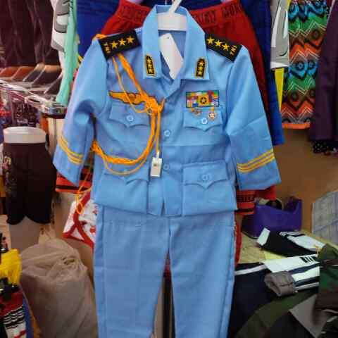 Terjual BAJU  POLISI ABRI PILOT DLL UNTUK ANAK ANAK 