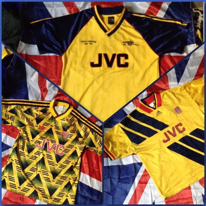 FS : JERSEY ARSENAL AWAY VINTAGE RETRO JADUL 88, 92, 93. KOLEKTOR ONLY!!!