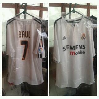 DIJUAL! Jersey Real Madrid Home 03/04 nns RAUL #7 (ALL ORIGINAL)