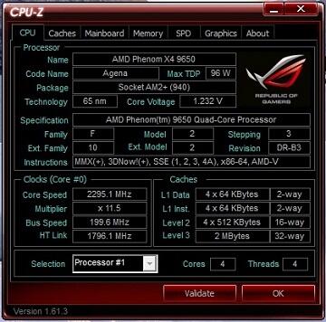 CPU Gaming AMD Phenom X4 9650 Quadcore Processor