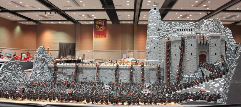 amazing! adegan pertempuran Helms Deep di Lord of The Rings dibuat dengan 150k Lego.