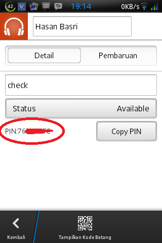 Antara BBM di ANDROID dan IOS