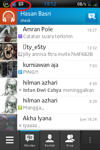 Antara BBM di ANDROID dan IOS