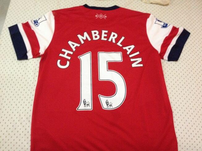 jual jersey Arsenal grade ori. player issue, chamberlain