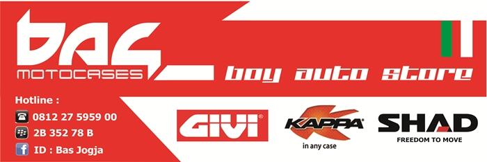 Ready GIVI E45 Merah dan SIlver Glossy
