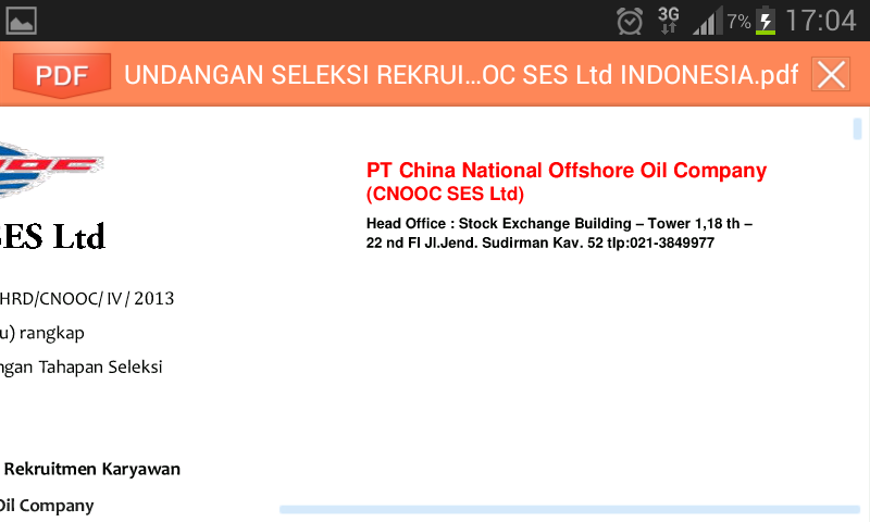 Waspada penipuan mengatasnamakan PT CNOOC SES LTD
