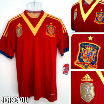 TIMNAS SPANYOL HOME,AWAY PIALA DUNIA 2014 BRAZIL,GRADE A3 THAILAND&GO CHINA READY