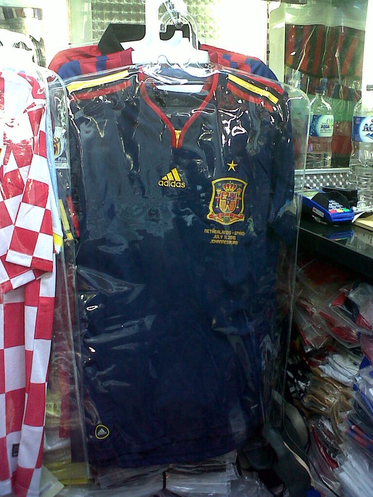 TIMNAS SPANYOL HOME,AWAY PIALA DUNIA 2014 BRAZIL,GRADE A3 THAILAND&GO CHINA READY