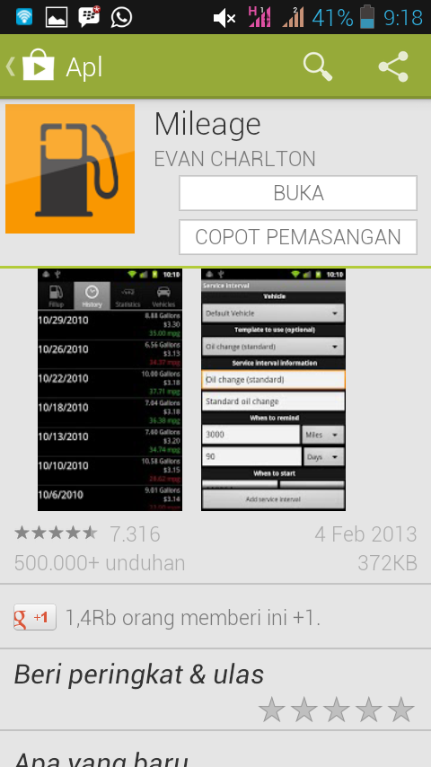 &#91;Share&#93;Pantau Konsumsi Bensin Menggunakan Aplikasi Ini
