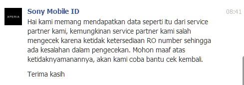 SONY SERVICE CENTER MENGECEWAKAN