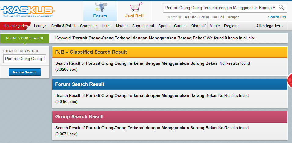 Portrait Orang-Orang Terkenal dengan Menggunakan Barang Bekas