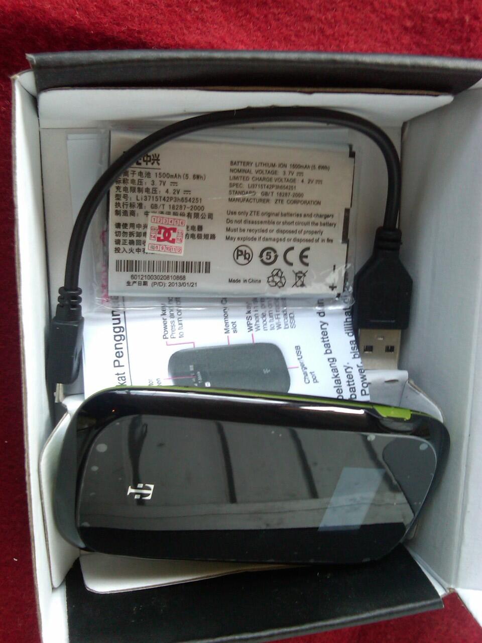 Modem wifi ZTE MF61 GSM 21 mbps Mifi Portable Hotspot Wireless Router Solo Murah