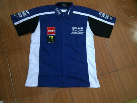 Jual kemeja moto gp honda gresini,yamaha factory racing,repsol honda,ducati