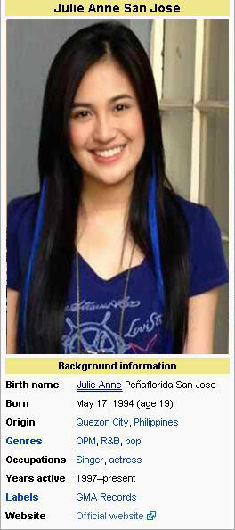 Julie anne san jose