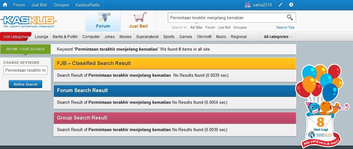 Kisah Mengharukan &quot;Permintaan terakhir menjelang kematian&quot;