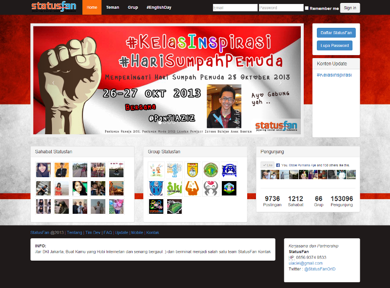 &#91;Project Web&#93; StatusFan | Jejaring Sosial untuk Anak-anak Indonesia