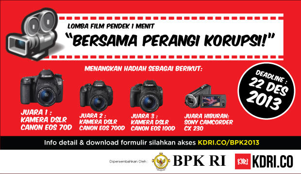 Lomba Video 1 Menit BPK RI - &quot;Bersama Perangi Korupsi!&quot; &#91;Kementrian Desain RI&#93;