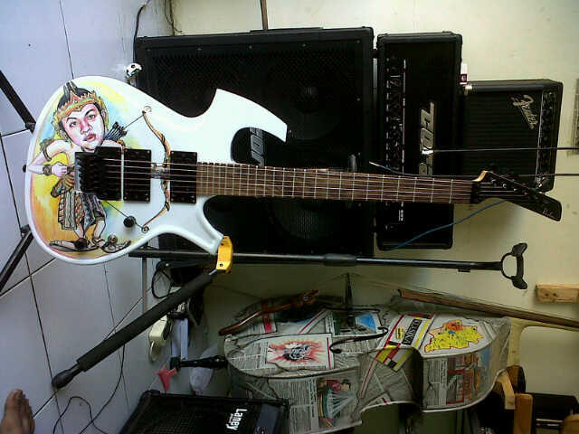jual gitar bass akustik elektrik custom hand made semarang jawa tengah murah bagus