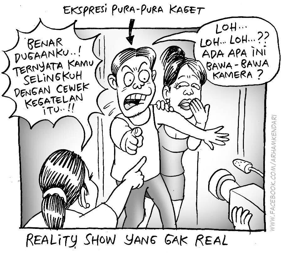 Ilustrasi Realita Acara Televisi Di Indonesia