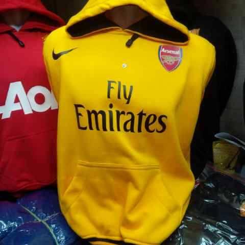 HOODIE KLUB SEPAKBOLA MANCHESTER ARSENAL CHELSEA LIVERPOOL BARCELONA MADRID PSG