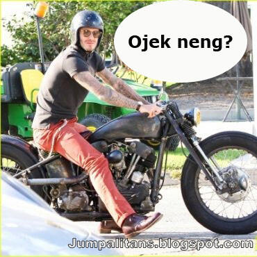 David Beckham Bawa Motor Sambil Ngelawak Gan