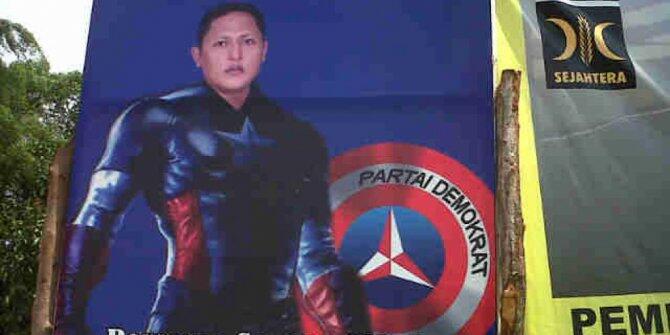 capten amerika jadi caleg demokrat