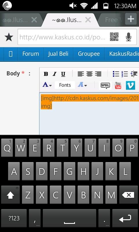 Cara edit post kaskus di gadget android + cara uplod imagenya sekalian