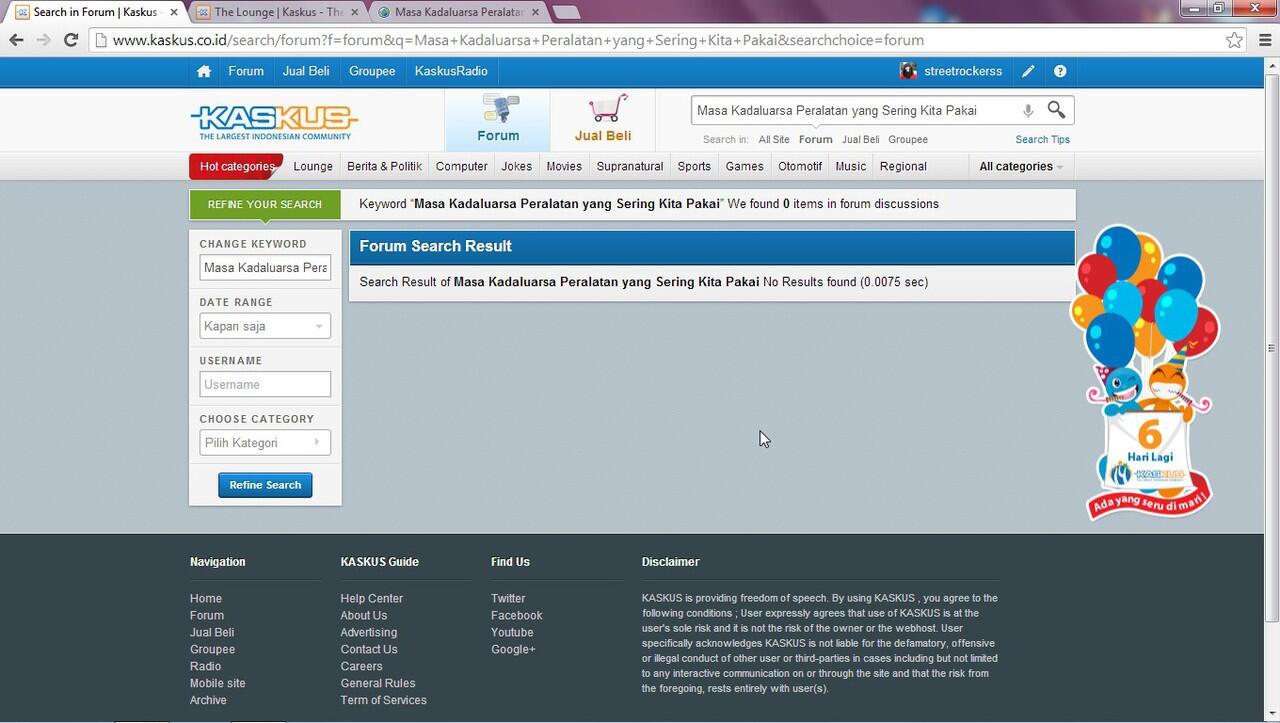 masa kadaluarsa atau expired peralatan yang sering kita pakai