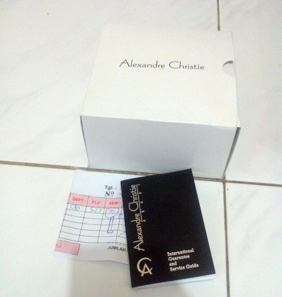 (Jogja) JUAL Jam Tangan Pria Alexandre Christie, Strap Kulit
