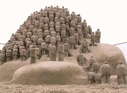 WOW Karya seni ini dari pasir pantai