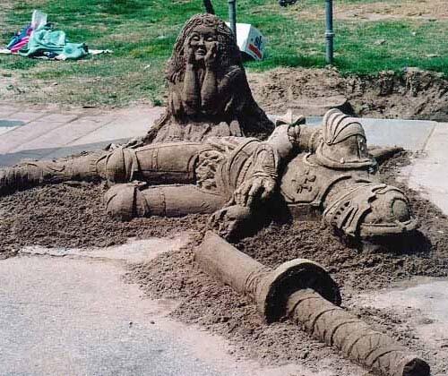 WOW Karya seni ini dari pasir pantai
