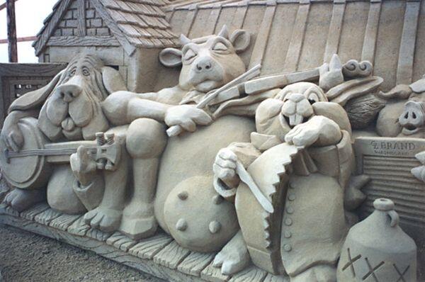WOW Karya seni ini dari pasir pantai