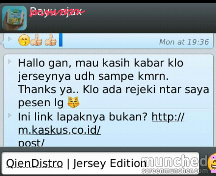 Testimonial untuk QienDistro (ID : Ya.Qien)