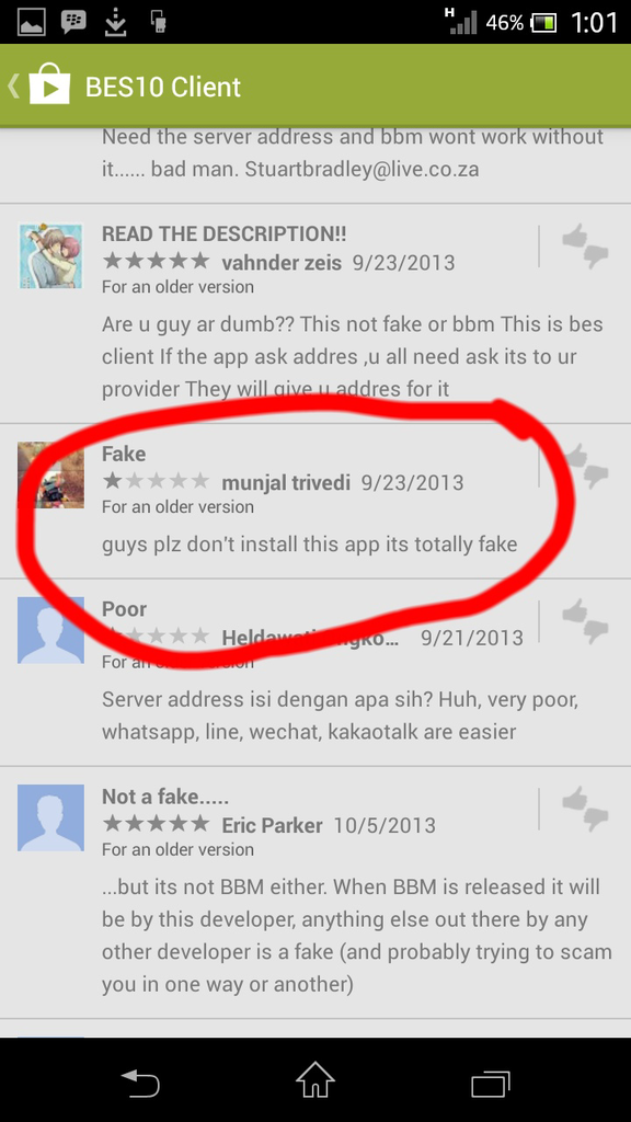 banyak orang udah di-troll ma aplikasi android ni!! (bule juga banyak yang kena)