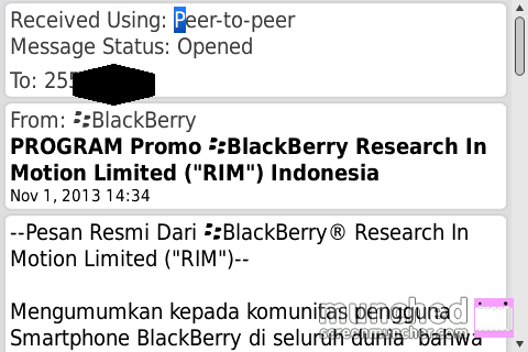 (SHARE) PENIPUAN JENIS BARU MENGGUNAKAN PESAN SINGKAT RIM
