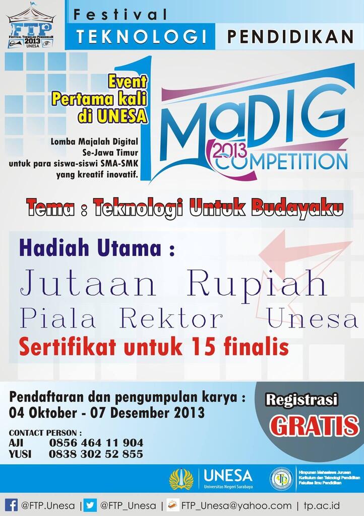 UNESA - MADIG (MAJALAH DIGITAL) COMPETITION