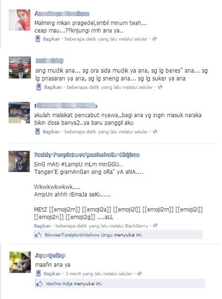 Trend Status Facebookers sekarang, Banyumasan, Ngapak, Orang Jawa Masuk!