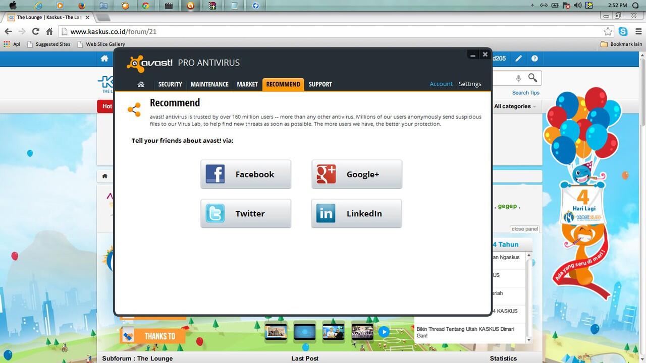 Cara membuka akun facebook yang dikunci karena malware lewat Antivirus