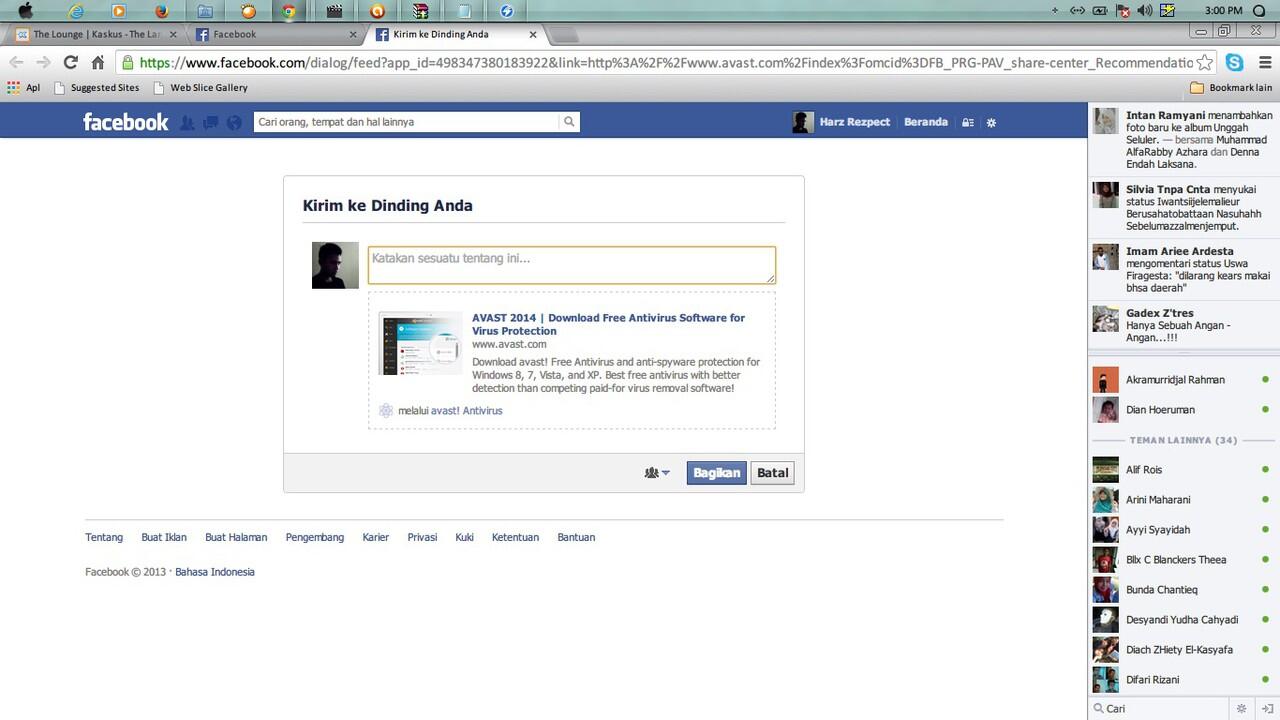 Cara membuka akun facebook yang dikunci karena malware lewat Antivirus