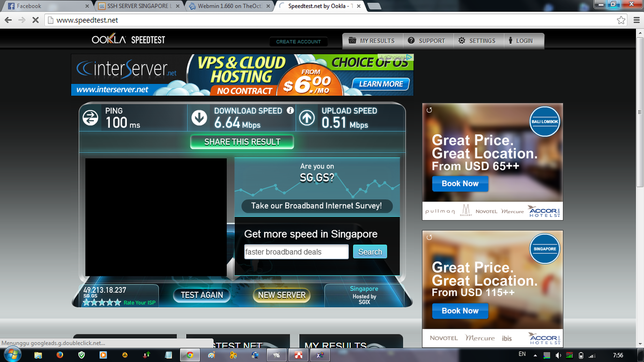 SSH SG.GS SERVER BARU TADI MALAM FOR 10 USER