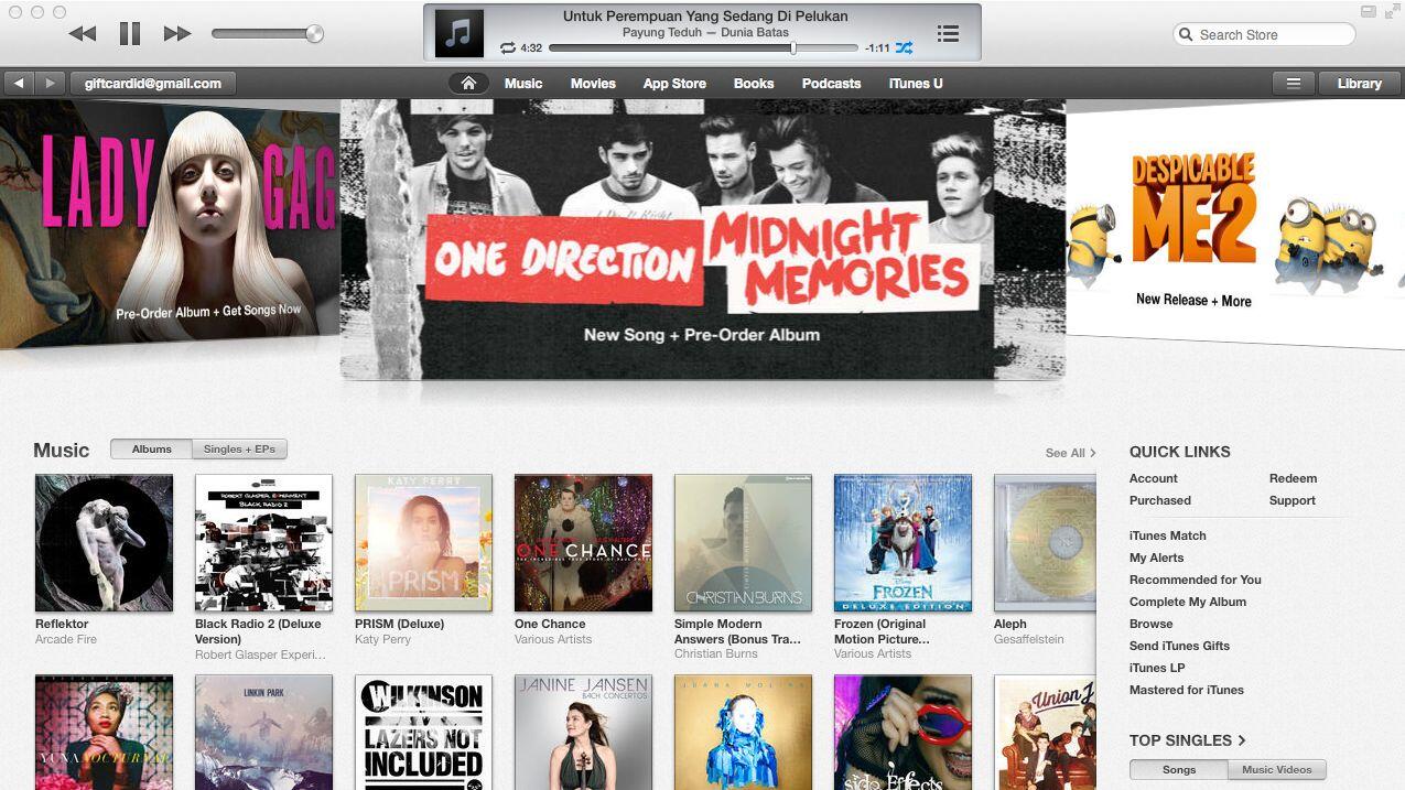 iTunes Gift Card Indonesia - Bisa Buat Sticker LINE, dan Juga Gems Clash of Clans