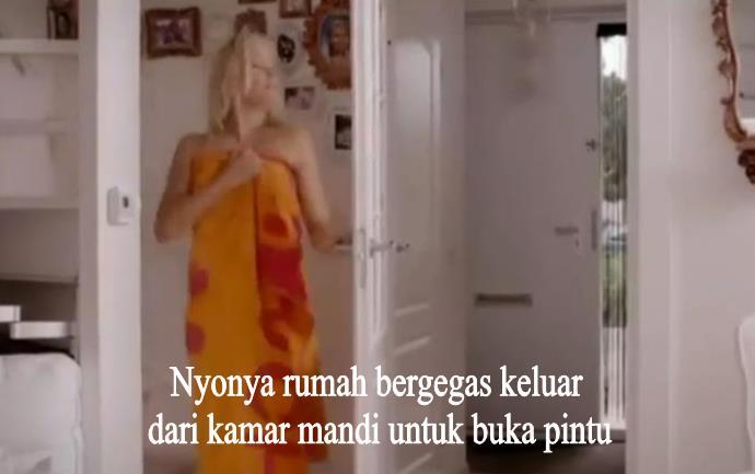 &#91;Ce habis mandi&#93; Co: Nich 3 juta buat kau jika kau jatuhkan handuk kau sekarang!