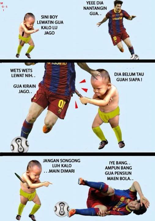 Messi lawan anak tuyul