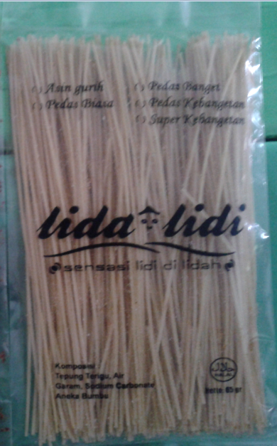 MIE LIDA-LIDI (Sensasi lidi di lidah)