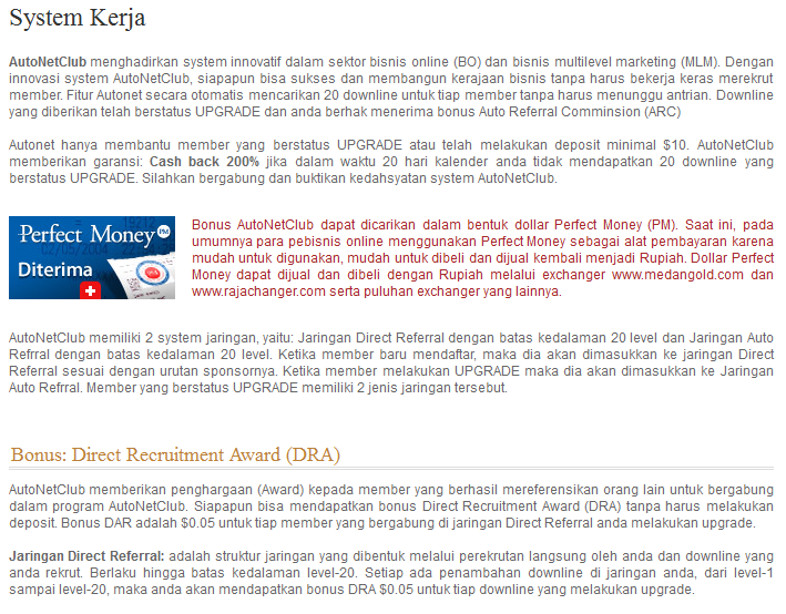 AutoNetClub , RCB 100-200% , Gratis 20 downline 