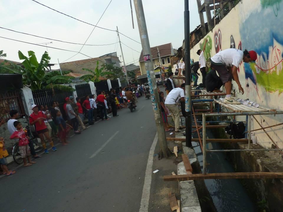 Tawuran street art di johar baru