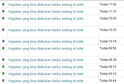 Kegiatan yang bisa dilakukan ketika sedang di toilet